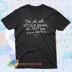 This Site Sell Stolen Artwork Black 90s T Shirt Style