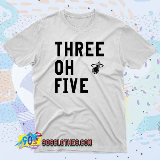 Three Oh Five Miami Heat 90s T Shirt Style