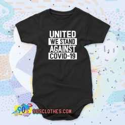United We Stand Against COVID Baby Onesie