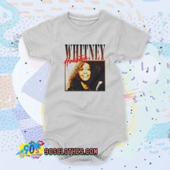 Whitney Houston Biography Custom Baby Onesie
