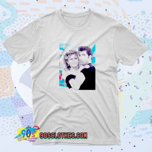 90s John Travolta and Olivia Newton Grease T shirt