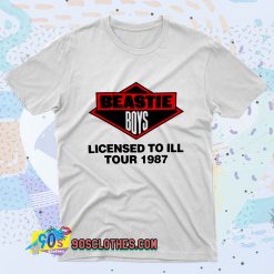 Beastie Boys Licensed to Ill Tour 1987 Fashionable T shirt