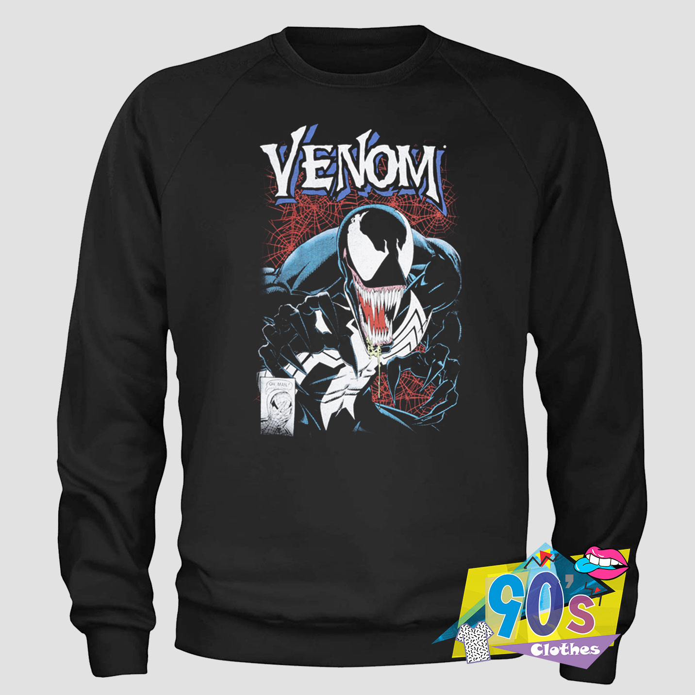 Retro Marvel Venom Sweatshirt On Sale 