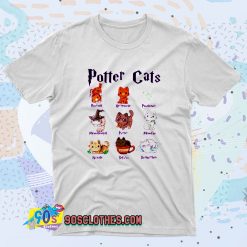 Potter Cats Cute Harry Potter Fashionable T shirt