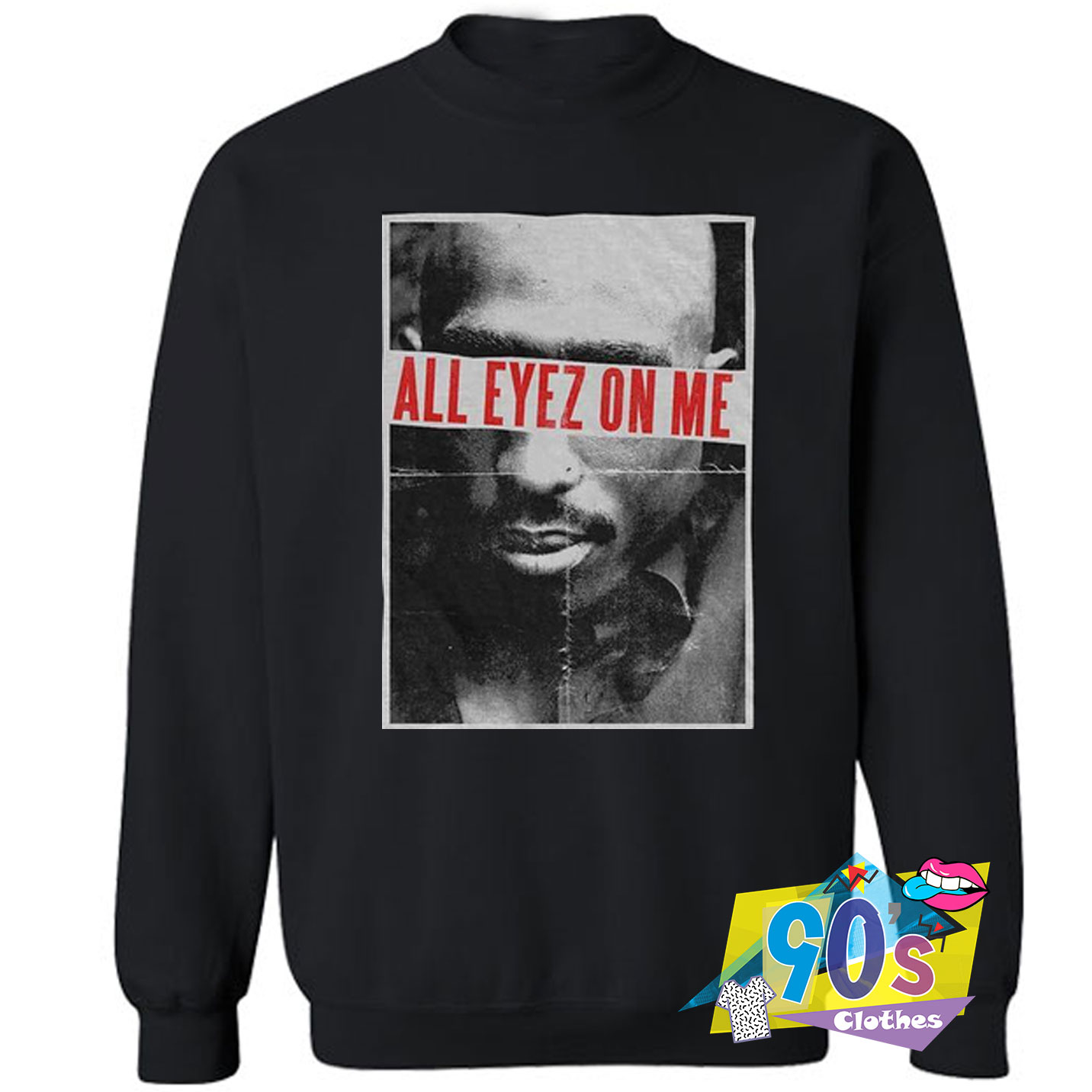 All Eyez On Me 2pac tupac shakur Unisex Black Hooded Sweatshirt 