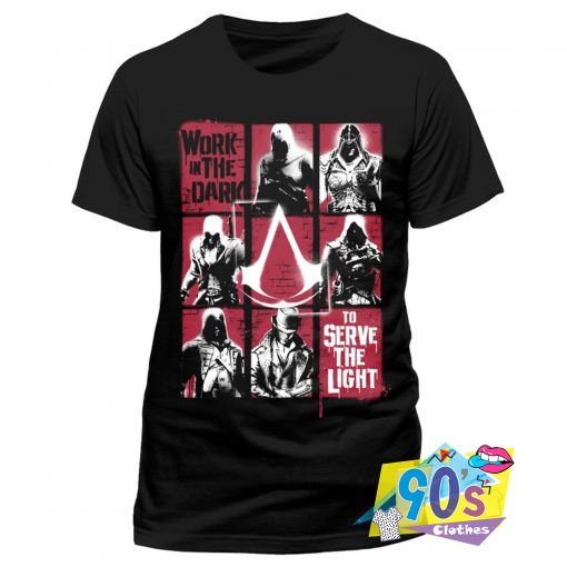 Work In The Dark Assassins Creed Lineage Movie T Shirt