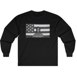Asap Rocky America Flag Long Sleeve Shirt
