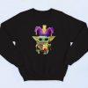 Baby Yoda Mardi Gras Fashionable Sweatshirt