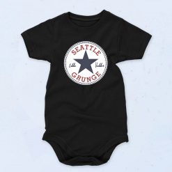 Black Seattle Grunge All Star Funny Baby Onesie