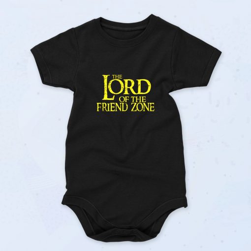 Black The Lord Of The Friend Zone Funny Baby Onesie