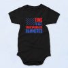 Black Time To Get Star Spanled Hammered Funny Baby Onesie