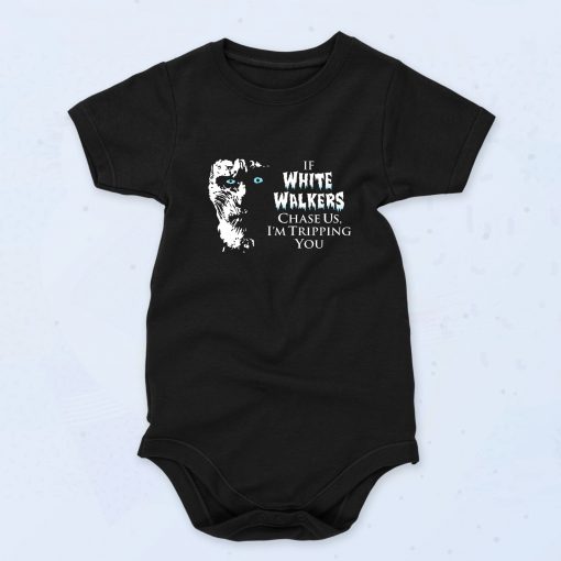 Black White Walkers Quote Funny Baby Onesie