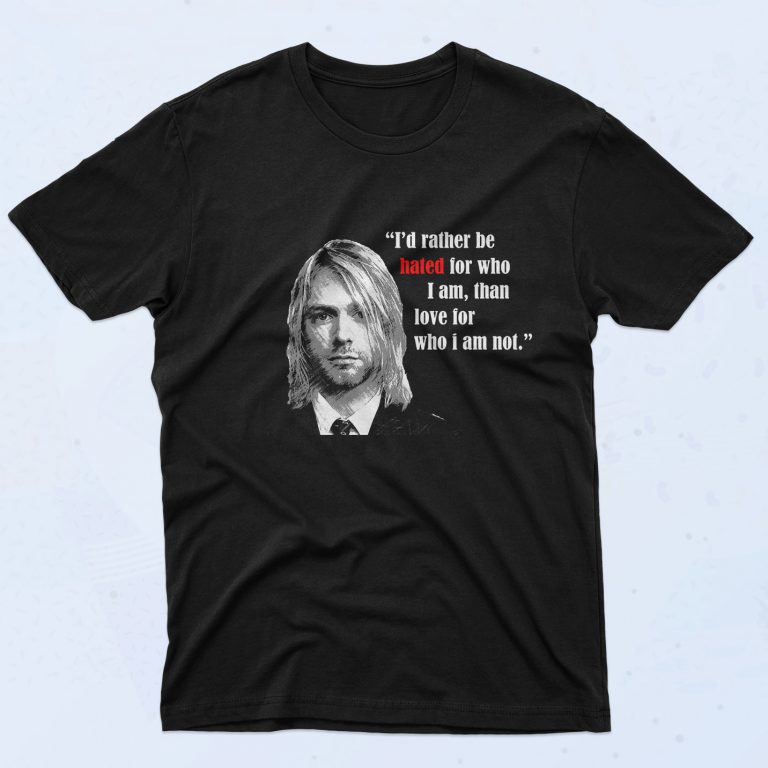 Kurt Cobain Quotes Authentic Vintage T Shirt - 90sclothes.com