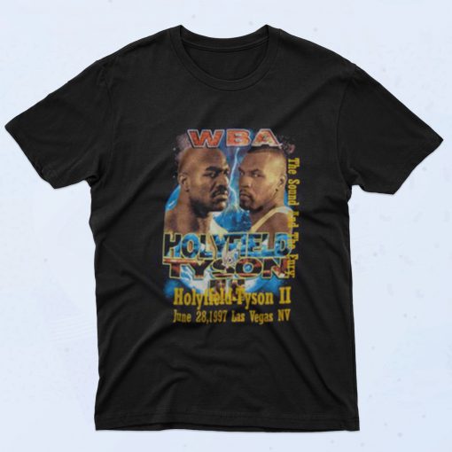 Vintage 90s Wba Holyfield Vs Tyson 90s T Shirt Style