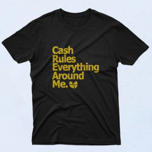 Wu Tang Cash Rules 90s T Shirt Style