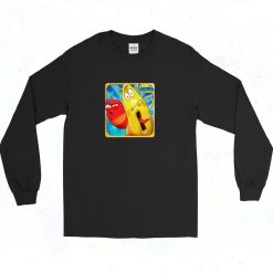 Animation Larva Funny Cartoon Long Sleeve T Shirt