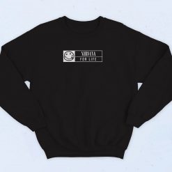 Nirvana For Life 90s Sweatshirt Fashion