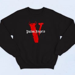 Palm Angels X Vlone Tee Flames 90s Sweatshirt Fashion
