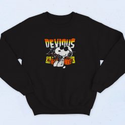 Peanuts Snoopy Devious Halloween 90s Sweatshirt Fashion