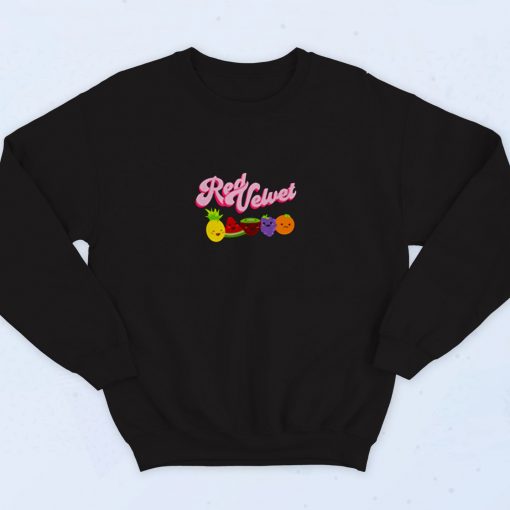Red Velvet 90s Sweatshirt Fashion