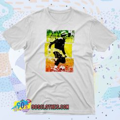 Singer BOB MARLEY Play Football Graphic T Shirt