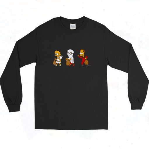 The Simpsons Halloween Long Sleeve Shirt Style