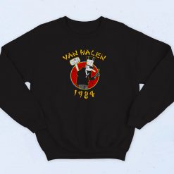 Van Halen 1984 Vintage Album Logo 90s Sweatshirt Fashion