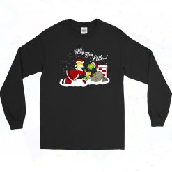Santa Clause Bart and Homer Why You Little Long Sleeve Style