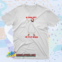 GO JESUS Christmas With Santa Hat T Shirt