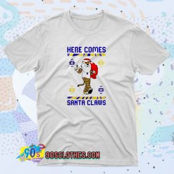 Here Comes Santa Claws Funny Graphic T Shirt