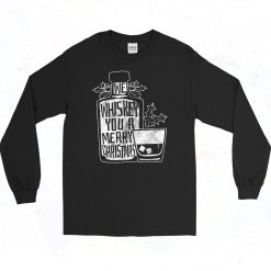 Whiskey Lovers Merry Christmas Long Sleeve T Shirt