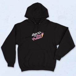 Funny Lick Me Till Ice Cream Quote Aesthetic Hoodie