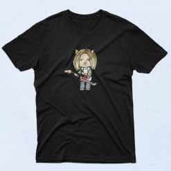 Grunge Cat Metal Graphic T Shirt