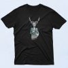 Hipster Deer with Latte Lovers T Shirt