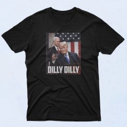 Joe Biden And Donald Trump Dilly Drunk Poster T Shirt