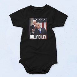 Joe Biden And Donald Trump Dilly Fashionable Baby Onesie