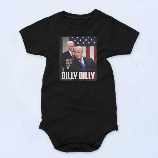 Joe Biden And Donald Trump Dilly Fashionable Baby Onesie