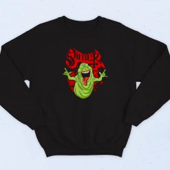 Slimer Ghostbusters Heavy Metal Parody Vintage Sweatshirt