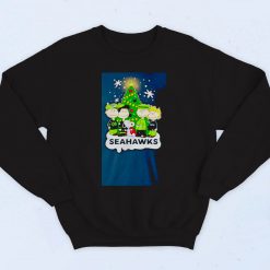 Snoopy Peanuts Seattle Seahawks Christmas Vintage Sweatshirt