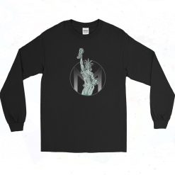 Statue of Liberty Gym Vintage 90s Long Sleeve Shirt