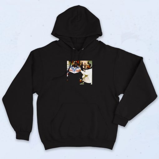 Biggie And Martin Lawrence Photoshoot Black Rapper Hoodie