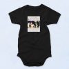 2pac And Jada Pinkett Letter Vintage Style Baby Onesie