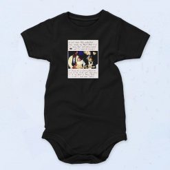 2pac And Jada Pinkett Letter Vintage Style Baby Onesie