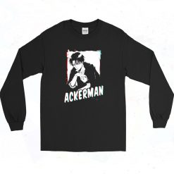 Evi Senpai Attack On Titan Levi Ackerman Authentic Longe Sleeve Shirt