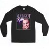 Margot Robbie Vintage Homage Authentic Longe Sleeve Shirt