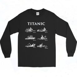 Titanic Chronology Of Accidents Authentic Longe Sleeve Shirt