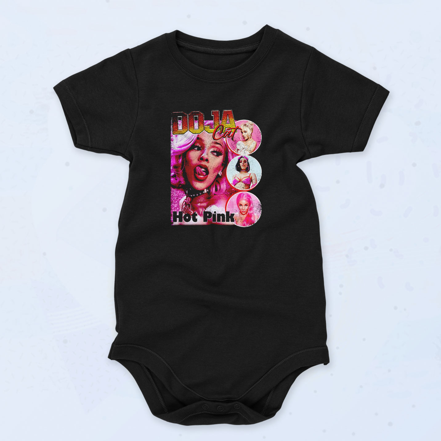Vintage Doja Cat Hot Pink 90s Baby Onesies, Baby Clothes - 90sclothes.com