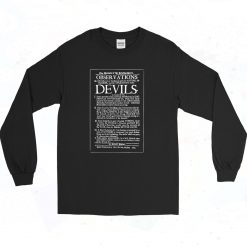 Witch Hunt Devils Letter Authentic Longe Sleeve Shirt