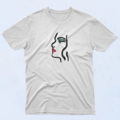 Girl Face Graffiti Fashionable T Shirt