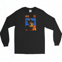 Goku Blue orange Box Long Sleeve Shirt